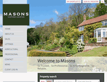 Tablet Screenshot of masons-surveyors.co.uk